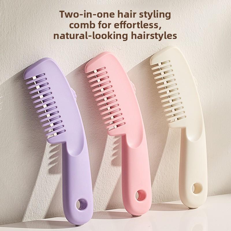 2 In 1 Hair Shaver Hair Comb Dual-purpose Haircut Thinning Hair Cutting Tool, Female Bangs Comb