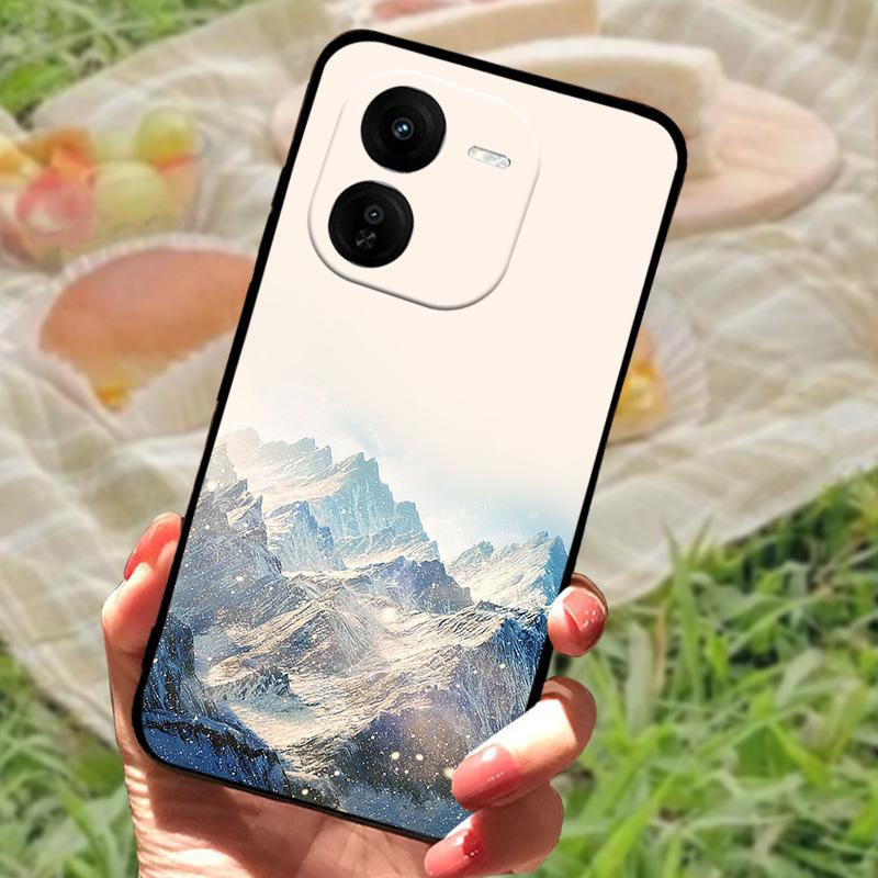 Coque de téléphone pour Vivo IQOO Z9x Luxe Peinte Silicone Arrière pour IQOO Z9x Anti-traces de doigts TPU Souple Coque de Protection