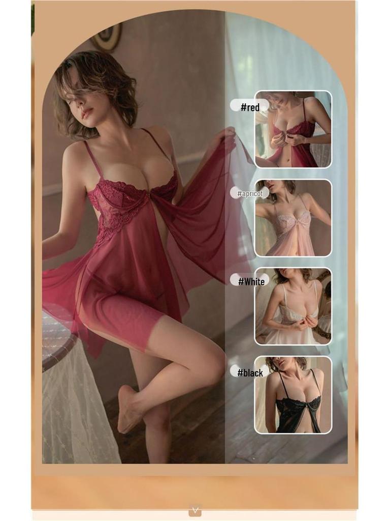 Plus Size Sexy Nightwear Camisole: Enhance Curves with Midnight Charm for Small Busts