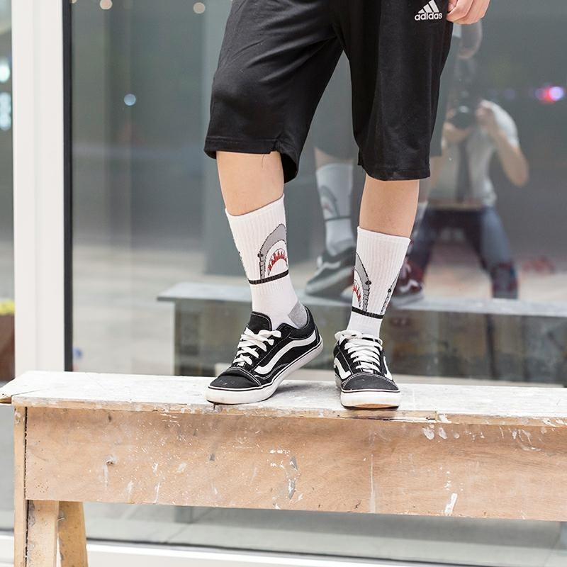 New Spring summer high Quality Harajuku Style shark Socks For Women Men's Cotton Hip Hop Man Breathable Socks
