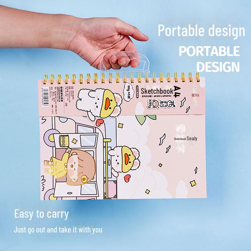 Beifa Coil Sketchbook - Cute Art and Sketching Notebook for Students