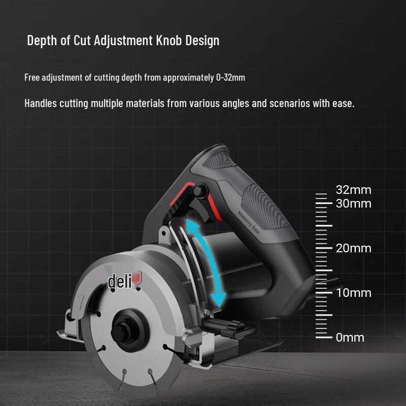 Deli Multi-function Stone & Tile Cutter CN Plug (adapter Included)