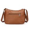 Soft Leather Crossbody Bag Women's Multi-layer Shoulder Bag Middle-aged Mother Bag