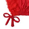 Lace Turban Cap for Women Stretchy Head Scarf Wrap Sleep Hat Elastic Chemo Cap Drawstring Slouchy Skull Cap for Autumn Winter Outdoor Activities