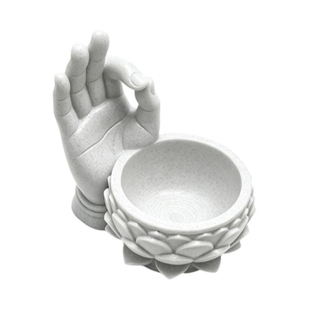 Ok Hand Succulent Planter Creative Jewelry Storage Tray Lotus Shaped Flower Pot  for Yard Garden