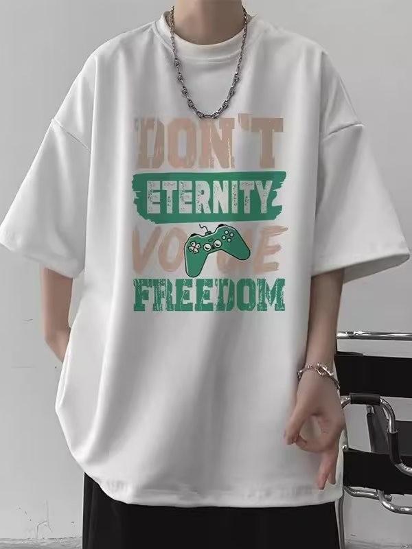 Men's Trendy Summer Loose Fit Short Sleeve T-shirt