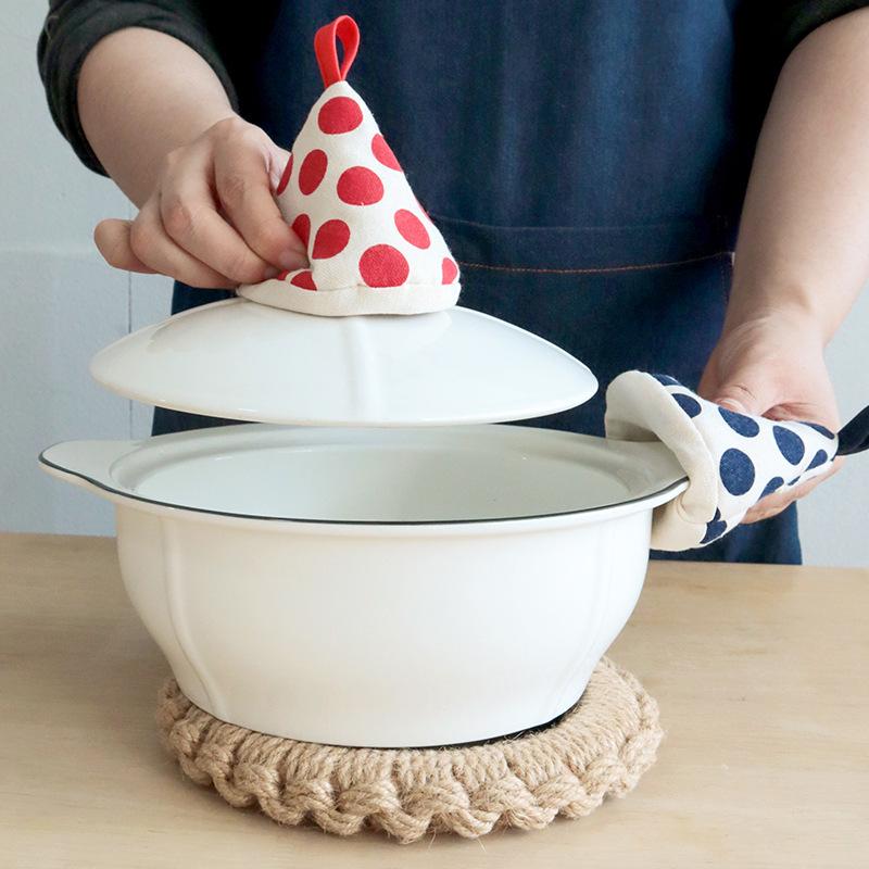 Japanese Cotton Triangle High-Temperature Resistant Pot Handle Cover