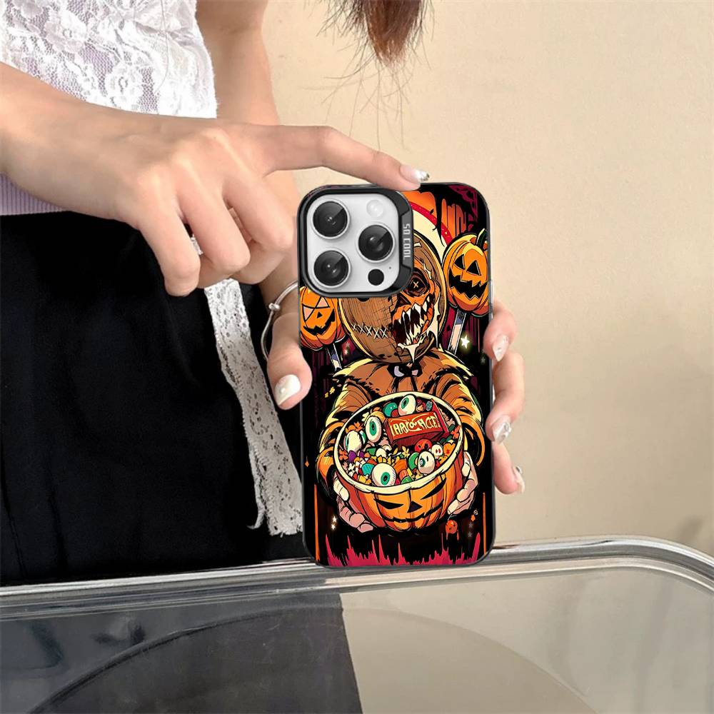 Horror Movie Halloween Phone Case For iPhone 17 16 15 14 13 12 11 Pro MAX Matte Shockproof Back Anti Fall Matte Cover