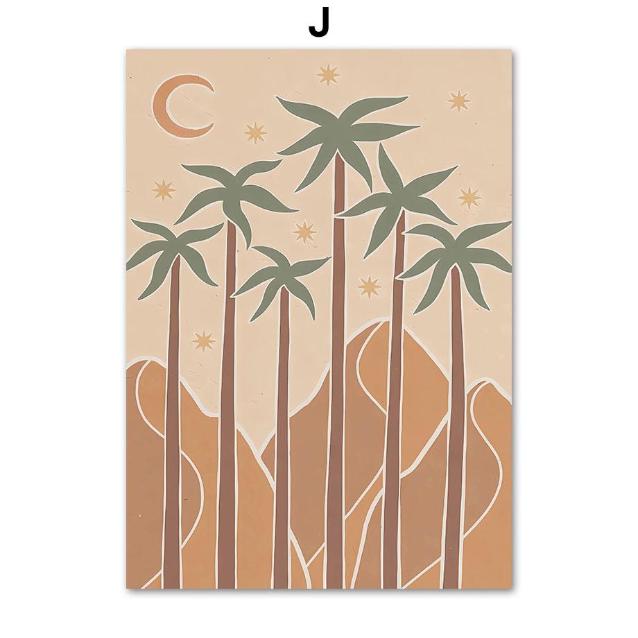 Meeresstrand Mädchen Palmen Landschaft Wandkunst Leinwandbild Abstrakte Poster Drucke Hotel Bar Wandbild Für Wohnzimmer Dekoration