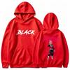 Black Rose Hoodie Goku Dragon Anime Aura Flame Streetwear Aesthetic Pink Black Oversized Casual Sport Sweatshirts