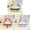 Cartoon Large Capacity Color Block Pen Case With Creative Design For Students And Office Use