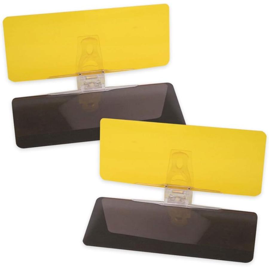 Tac Extension, 2 in 1 for Day and Night Anti-Glare, Anti Dazzle and Anti UV HD Automobile Windshield Visor by Mobi Lock