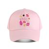 Cute Paris French Eiffel Tower Macaron Art Print Baseball Cap Fashion Unisex Sunhat Womens Outdoor Sports
