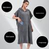Multifunctional Quick-Dry Poncho Bathrobe: Absorbent Towel for Yoga, Running, Surfing, and Sports