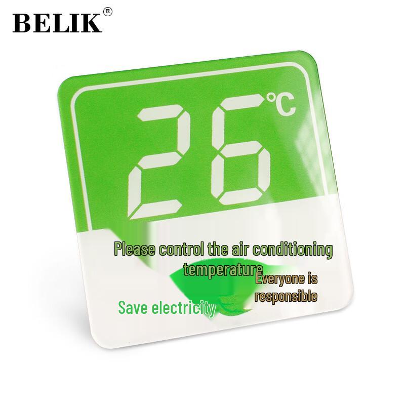 BELIK AC Temperature Control Sign 10x10 CM