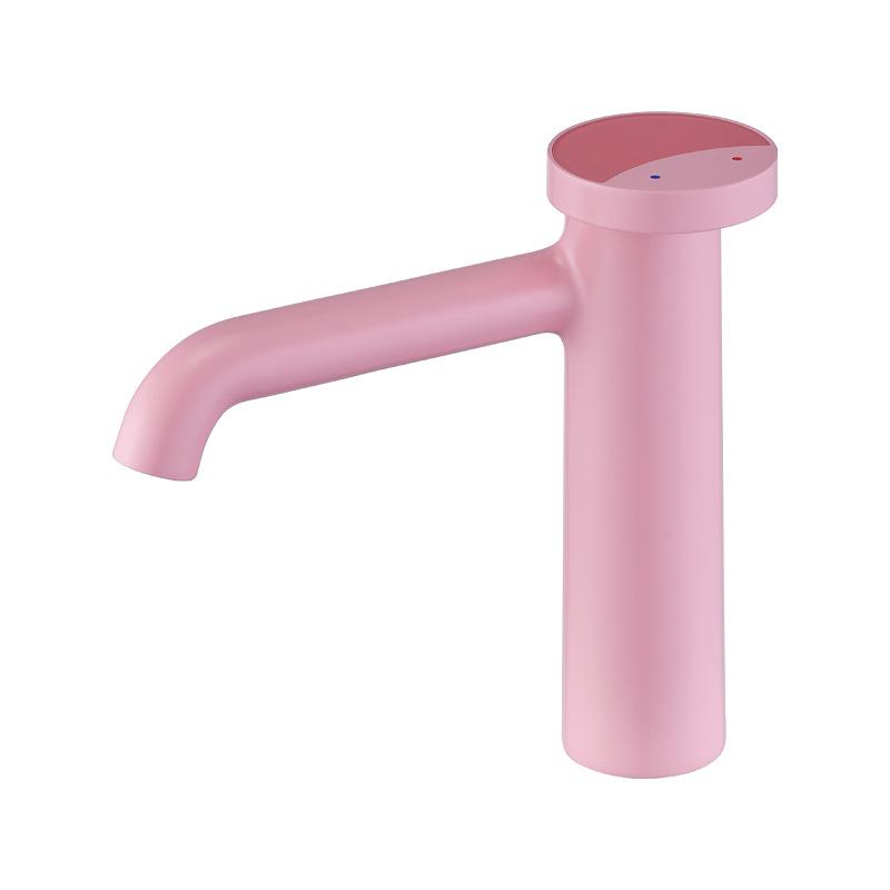 

Улыбка Розовый Белый Хром Раковина Смеситель Латунь Врезной Горячей Холодной Воды Смеситель Раковина Смеситель Кран Для Кухни Ванной G1/2