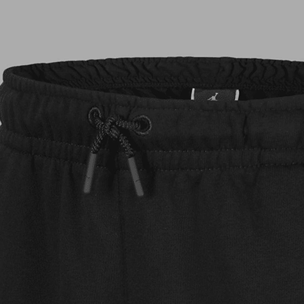 Logo Print Lace-Up Solid Shorts Kids Bottoms Black HA7453-010