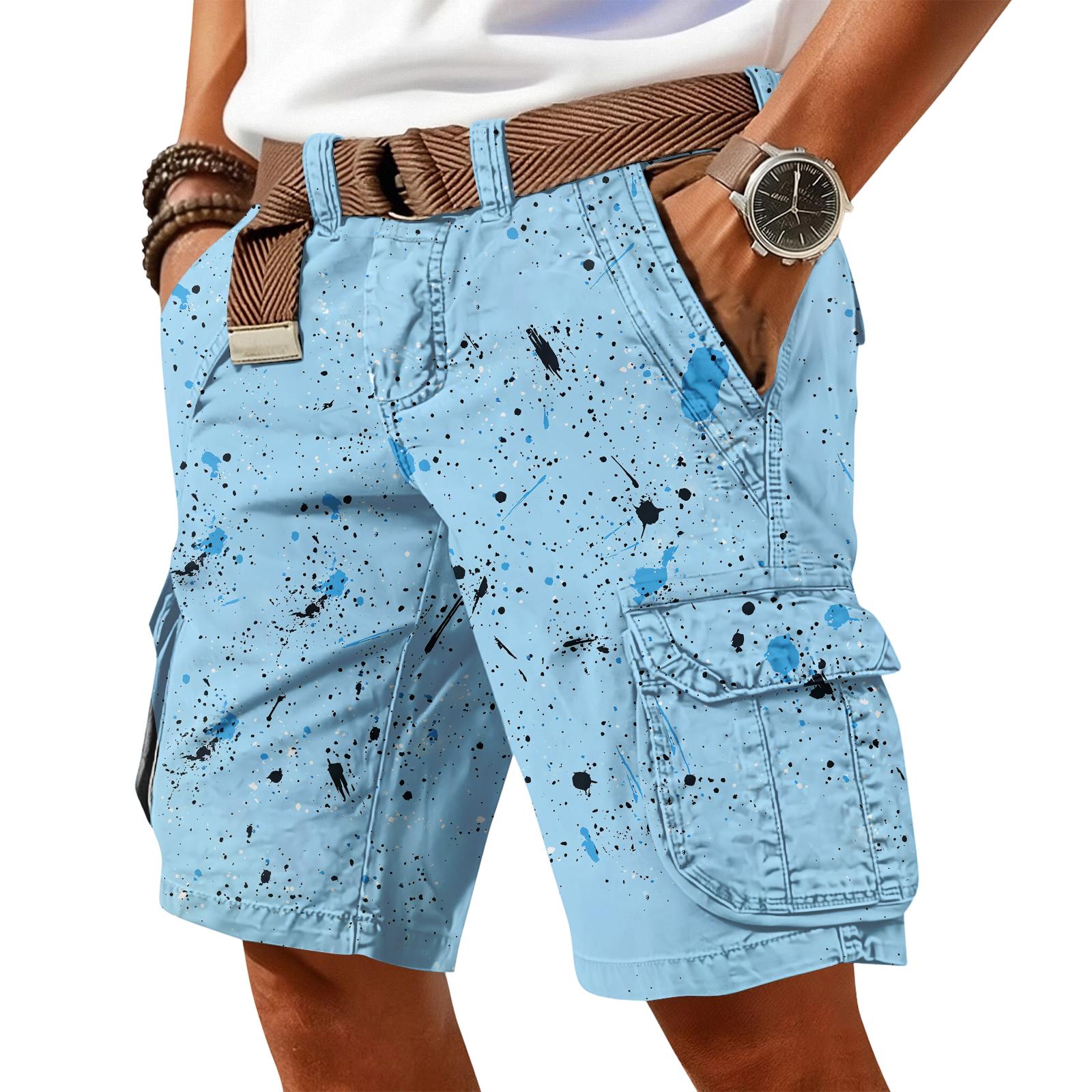 Herren Shorts Cargohosen für Herren UK mit Utility-Taschen Geeignet für Arbeitsshorts Herren und Outdoor-Aktivitäten Shorts für Herren UK M gray
