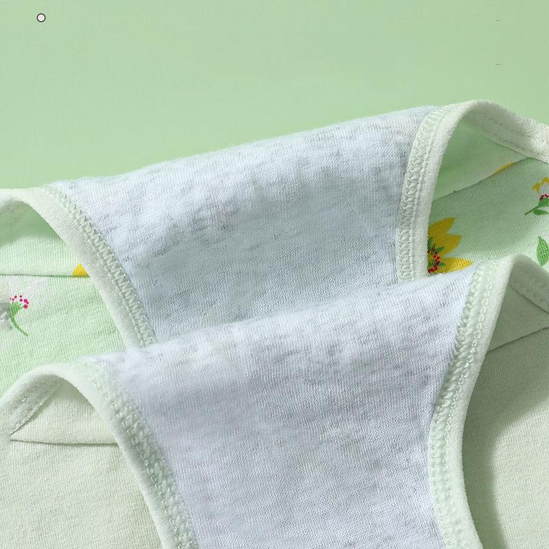 4Pcs High Waist Women Panties Underwear Print Girls Briefs Slim Soft Underpants Breathable Cotton Sexy Panty Ladies Lingerie