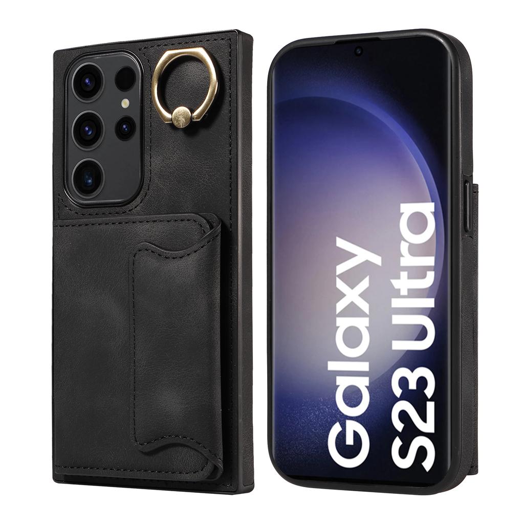 For Samsung Galaxy S23 Series.for Samsung Galaxy S23, S23+, S23 Ultra, S23 FE Ring Bracket Card Holder Slots Cover Phone Case