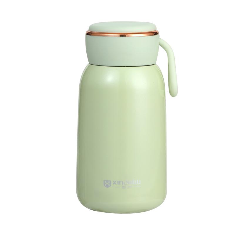 Cute girls thermos cup pocket random thermos cup with lifting rope Small mini thermos cup Outdoor high-value cup 300-420ml