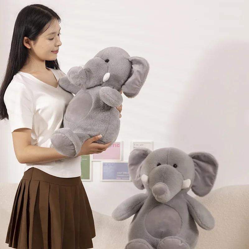 Kawaii Elephant Plush Soft Stuffed Animal Cute Elephant Pillow Toy Gift For Toddler Kid Adult Decoration 40~65CM