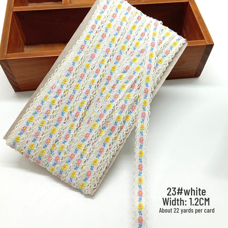 

1cm Ethnic Floral Pastoral Lace Ribbon for DIY Clothing Accessories