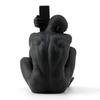 Black Figure Sculpture Room Aesthetic Decor Creative Character Resins Crafts Abstract Figures Statue Desk Decoration Miniatures
