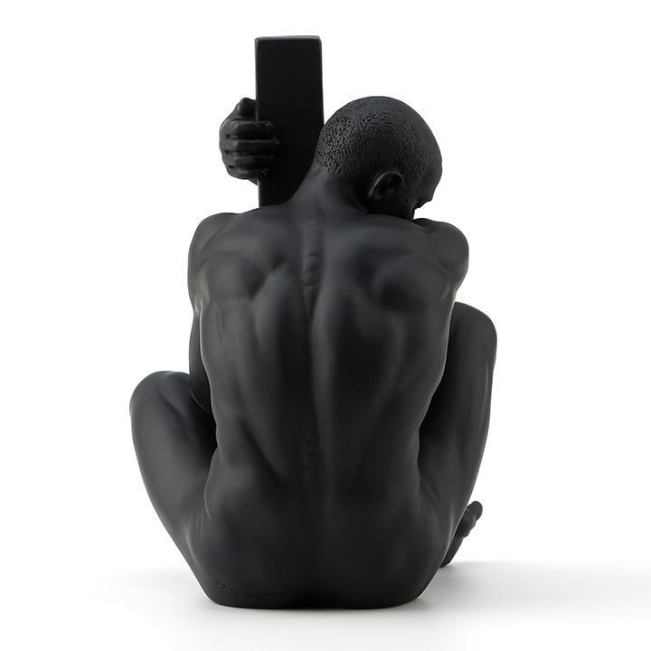 Black Figure Sculpture Room Aesthetic Decor Creative Character Resins Crafts Abstract Figures Statue Desk Decoration Miniatures