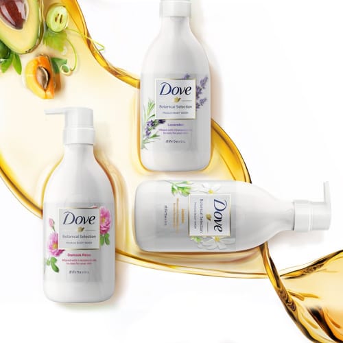 DOVE Body Wash Botanical Selection Damask Rose Refill 360g