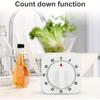 Temporizador de Cocina Mecánico de 60 Minutos Temporizador de Cuerda Reloj de Cocina Visual con Alarma Fuerte No Requiere Baterías Ideal para Cocinar Hornear y la Cocina