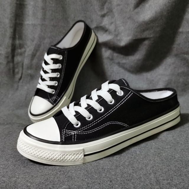 

Мужская и женская повседневная вулканизированная обувь, тапочки на плоской подошве, модные летние весенние парусиновые кроссовки на шнуровке, мужские нескользящие однотонные дышащие кроссовки 41