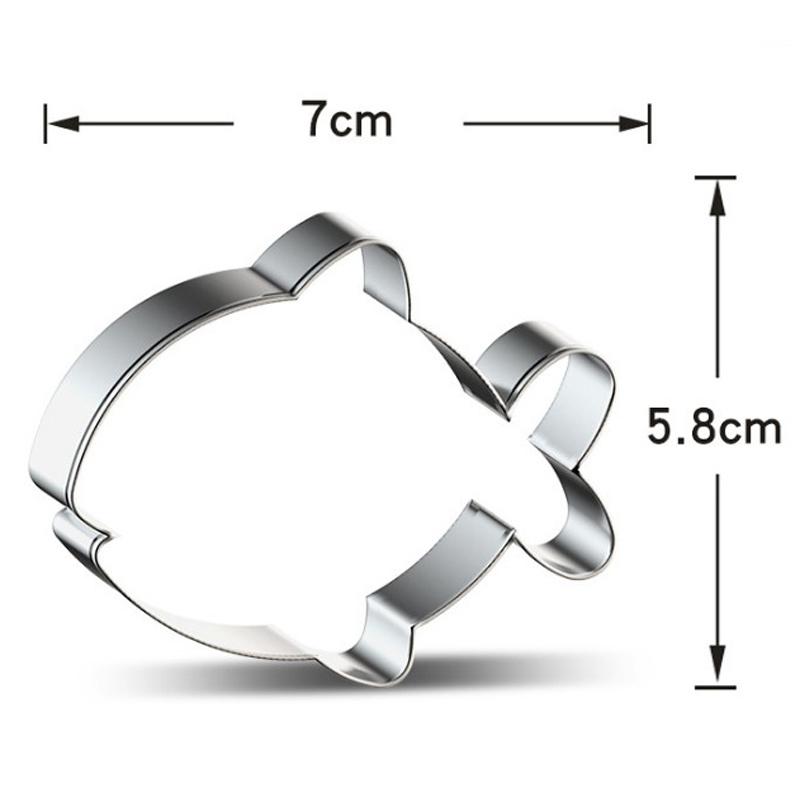 1pcs Cookware Patisserie Ocean Fish Dolphin Crab Cookie Cutter Metal Biscuit Mould Fondant Cake Decor Tools Pastry Dinning Bar