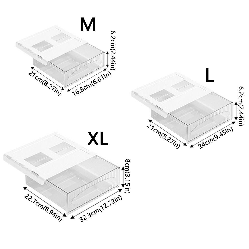 Sertar de birou cu capacitate mare, autoadeziv, organizator de birou, cutie de depozitare glisantă, uz casnic