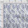 oneOone Cotton Flex Light Dusty Blue Fabric Leaves Diy Clothing Quilting Fabric Print Fabric By Yard 40 Inch