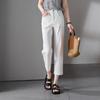 SOFSIL Women's White Cropped Straight-Leg Jeans