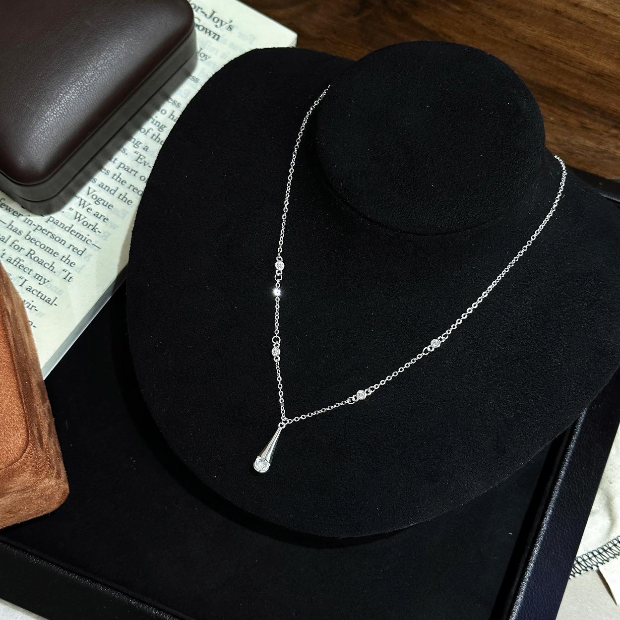 Взрыв Douyin средневековый кулон-капля Seiko ожерелье талия темперамент цепочка на ключицу цепочка на шею