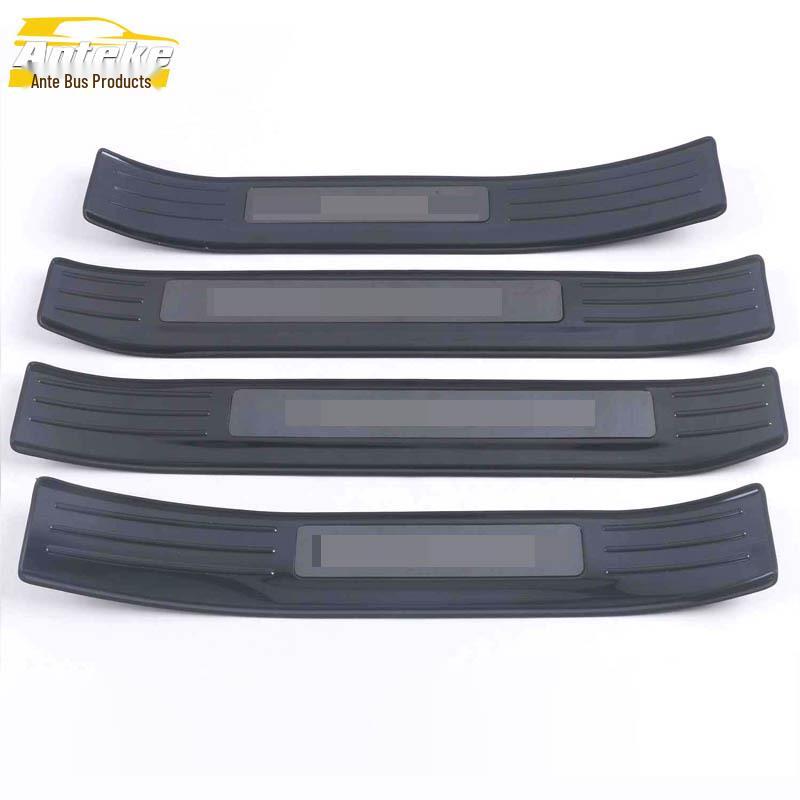 22 Highlander Stainless Steel Door Sill Trim Stickers - Anti-Scratch Welcome Pedal Protector