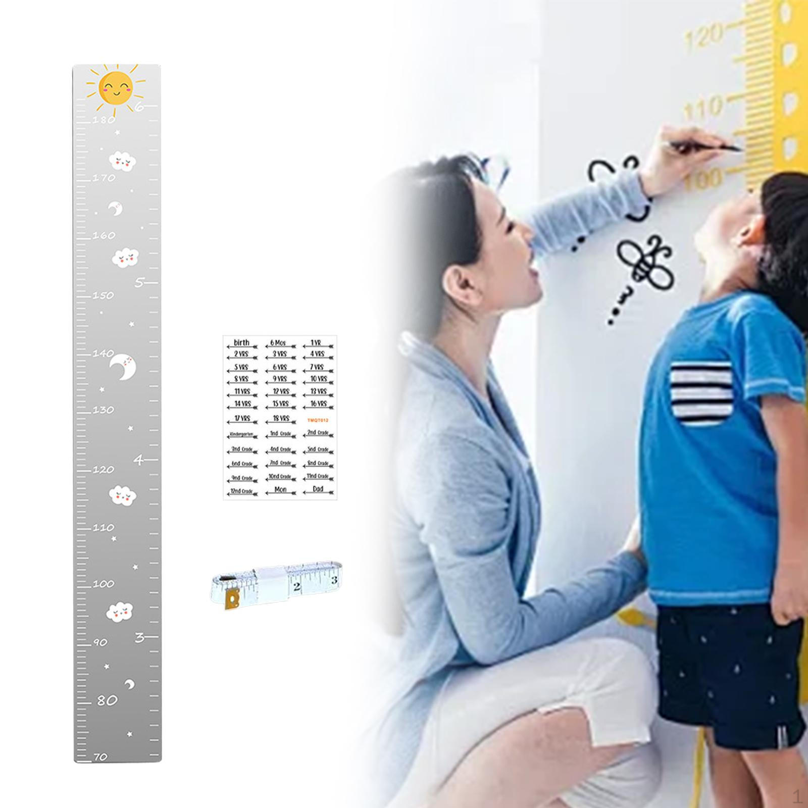 

Акриловая детская таблица роста зеркало DIY сращивание 120см x 15см для спальни с наклейками линейка высоты Style C