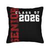 Class of  Senior Graduation Pillow Covers Printing Cushion Cover Decorations  Throw Pillow Case Cover Chair Multiple Sizes