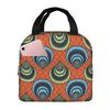 Sac à lunch isotherme Ankara Wax Hollandais Motif Africain pour Femmes Enfants Boîtes Alimentaires Portables Boîte à lunch thermique Sac fourre-tout