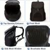 Sac de Transport pour Chien en Maille Portable Sac à Dos Respirant pour Chien Pliable Grande Capacité, Sac à Dos d'Extérieur Respirant pour Chien de Grande Capacité
