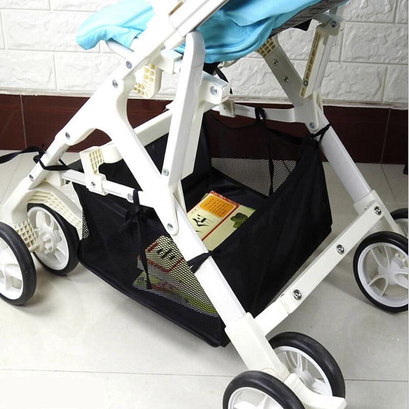 Baby Stroller Basket Storage Under Stroller Storage Bag Portable Pram Newborn Stroller Basket Useful Basket Stroller Accessories