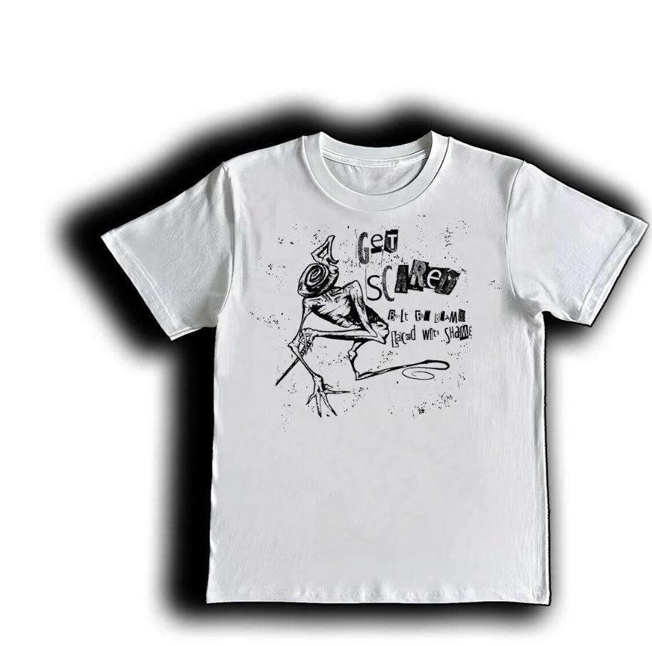 

GET SCARED Built For Blame Laced With Shame Short Tee For Unisex Cotton Shirt Unisex T-Shirt XL
