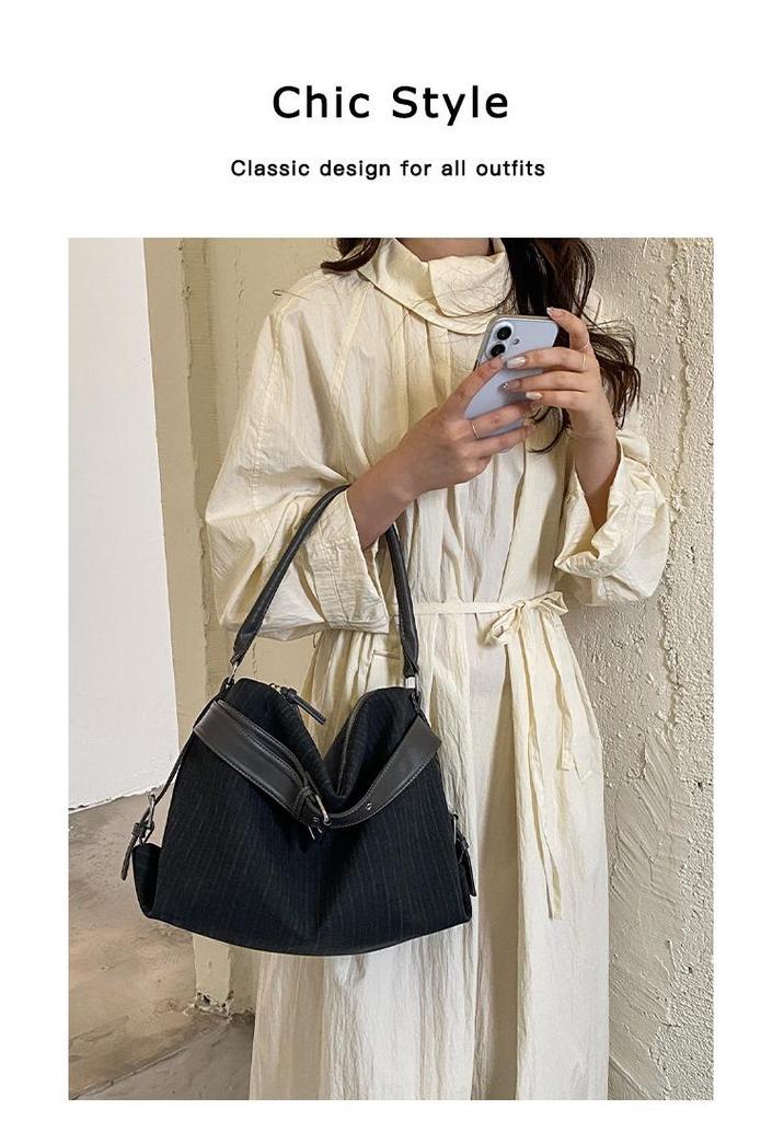 2026 New Arrival Retro Tote: High-End Fashion Simple Casual Crossbody Shoulder Bag for Women