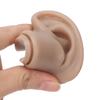 3 Pair Soft Silicone Ear Model Acrylic Bracket Human Ear Model for Piercing Practice Earring Display