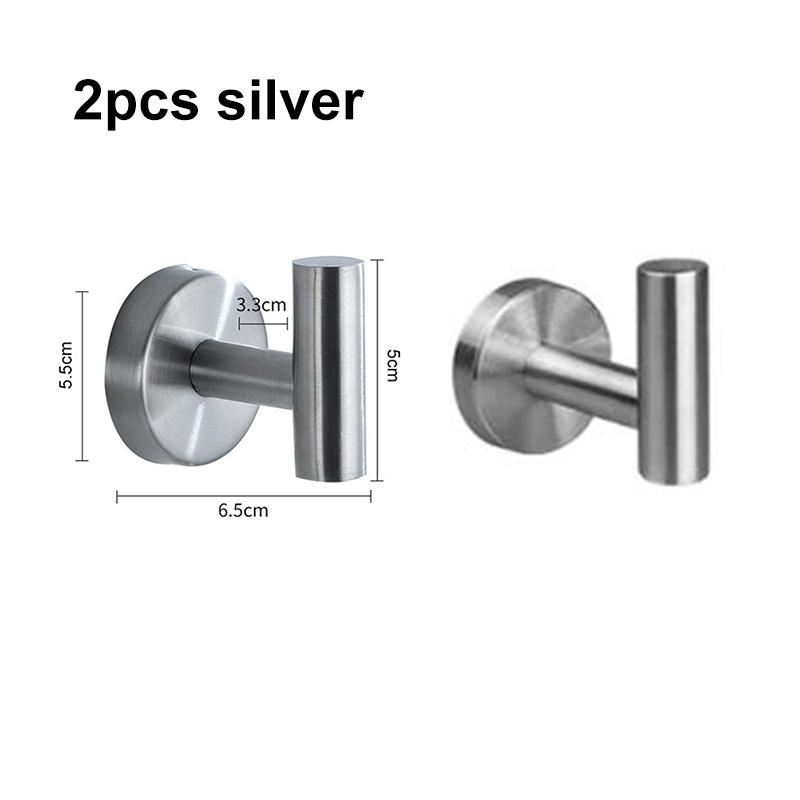 Bathroom Accessories Hardware Set Robe Hook Towel Rail Bar RackRound Black Stainless Steel Shelf Tissue Toilet Paper Holder DIY