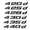 Auto 3D ABS Kofferraum Buchstaben Logo Plakette Emblem Styling Aufkleber Für 4er Serie 420d 425d 428d 430d 435d 440d F30 F32 F33 F36