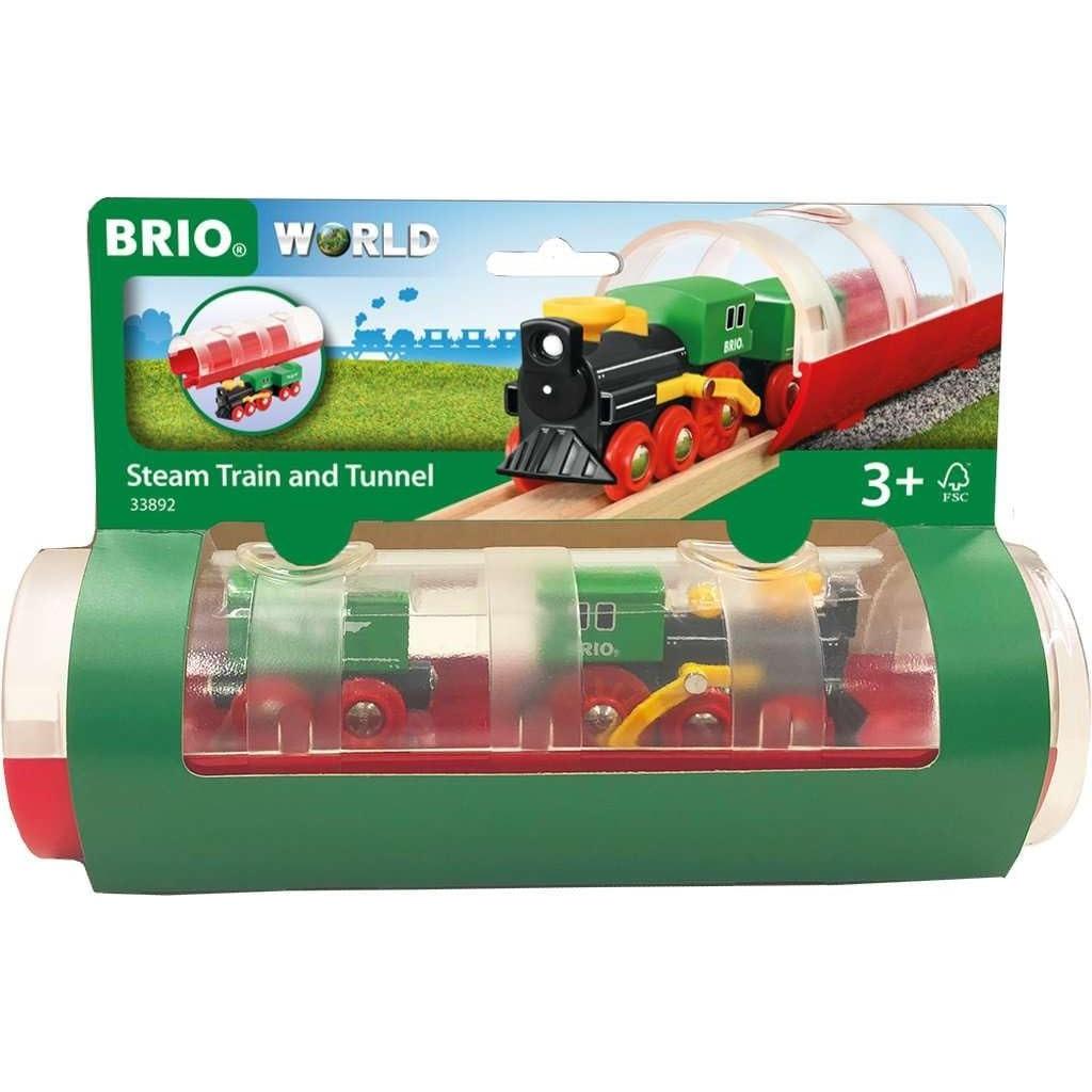 Brio Wooden Railway Educational Toy Steam Train & Tunnel (Ages 3+) 33892 Birthday, Christmas, Gift, Indoor Play, Boys, Girls