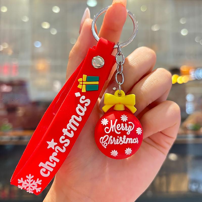Christmas Accessories Cute Cartoon Design Office Gifts Keychains PR Gift Keyring Funny Various Styles